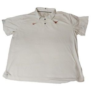 NIKE Texas Longhorns Golf‎ Polo Shirt Dri-Fit Mens Size 3XL (small flaw - READ)